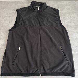 Y2K Nike black zip up vest size XXL